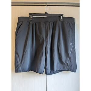 VRST Men's Black Elastic Waist High Rise Hidden Pocket Sweat Short Size XXL